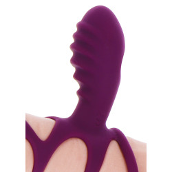 happiness TOYJOY Étui pénien vibrant Halo Halo C-Ring Happiness 7cm Violet